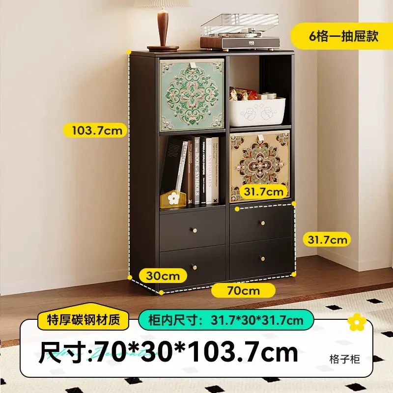 入戶玄關櫃 正對門客廳隔斷櫃 卡萊克格子櫃 抽屜櫃 落地置物架（快遞送貨上門）