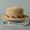 Spring/Summer French Flat Top Straw Hat Women's Elegant Top Hat Sunscreen Sun Hat Seaside Vacation