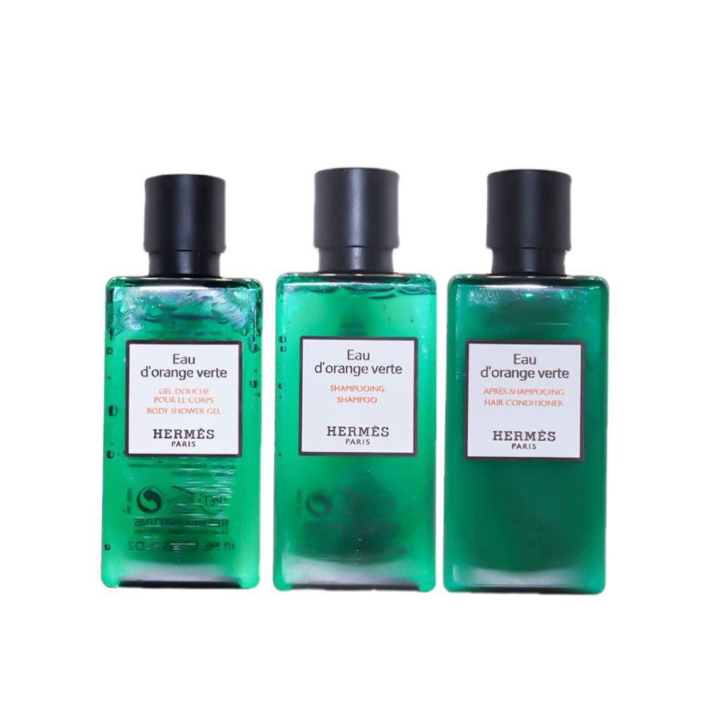 愛馬仕 橘綠之泉 洗護三件套（洗髮水40ml/護髮素40ml/沐浴露40ml）平行進口商品