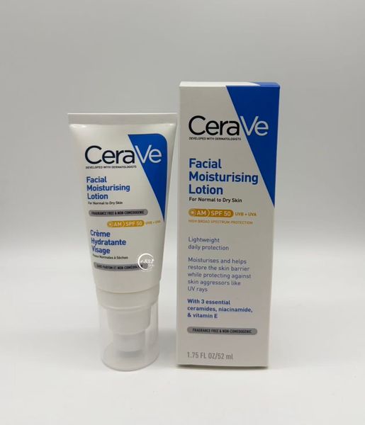 CeraVe | 適樂膚/舒樂膚長效保濕防曬面霜/防曬乳[AM][SPF50]52ml
