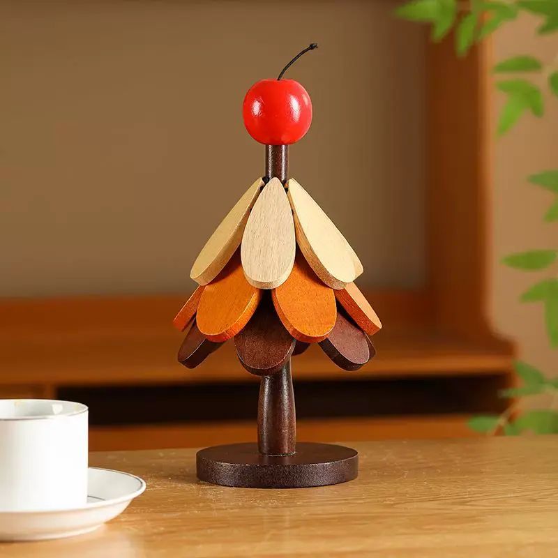 一棵树高级耐高温家用创意摆件高级茶杯锅垫圣诞树隔热垫防烫桌面