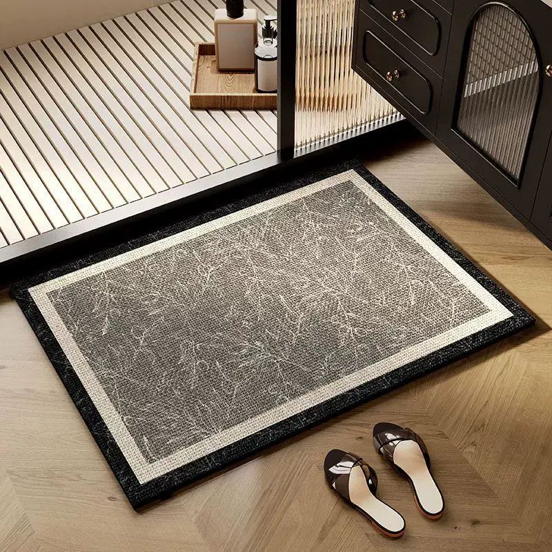 簡約浴室專用矽藻泥地墊吸水速幹廚房衛生間進門腳墊防滑耐磨高級