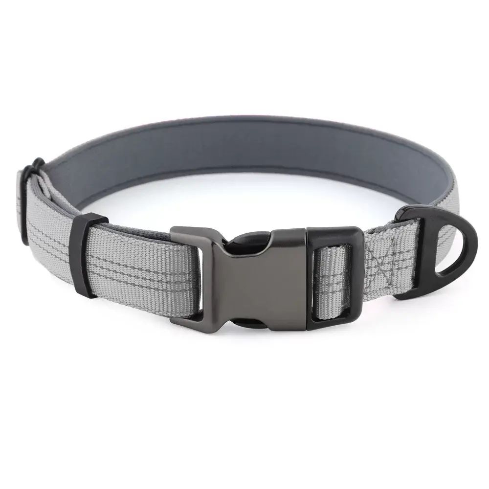 Collar quick Release Neoprene Dog Adjustable Anti Choke Pet Sled Dog Reflective Silk Collar