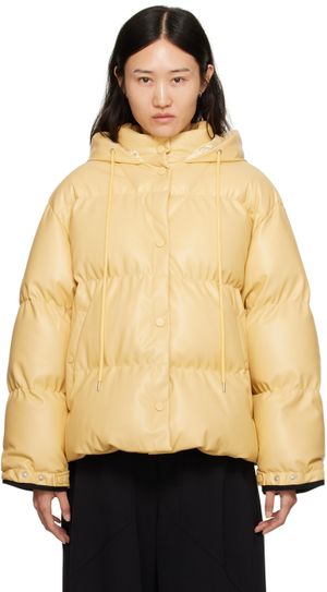 Stella McCartney 黃色合成皮革填充夾克