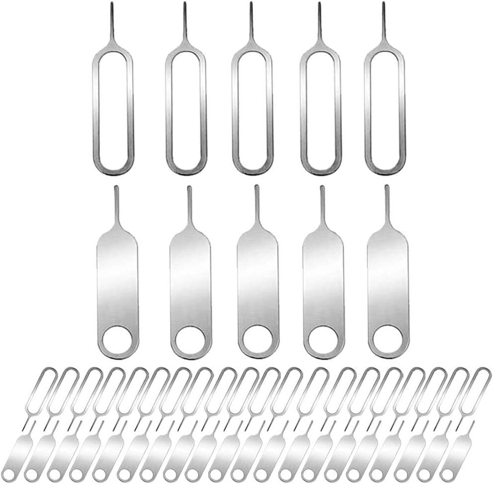 10個 SIM卡拆卸工具托盤彈射銷針式彈射器彈出器，適用於所有iPhone型號 小巧便攜，重量輕,結構緊湊