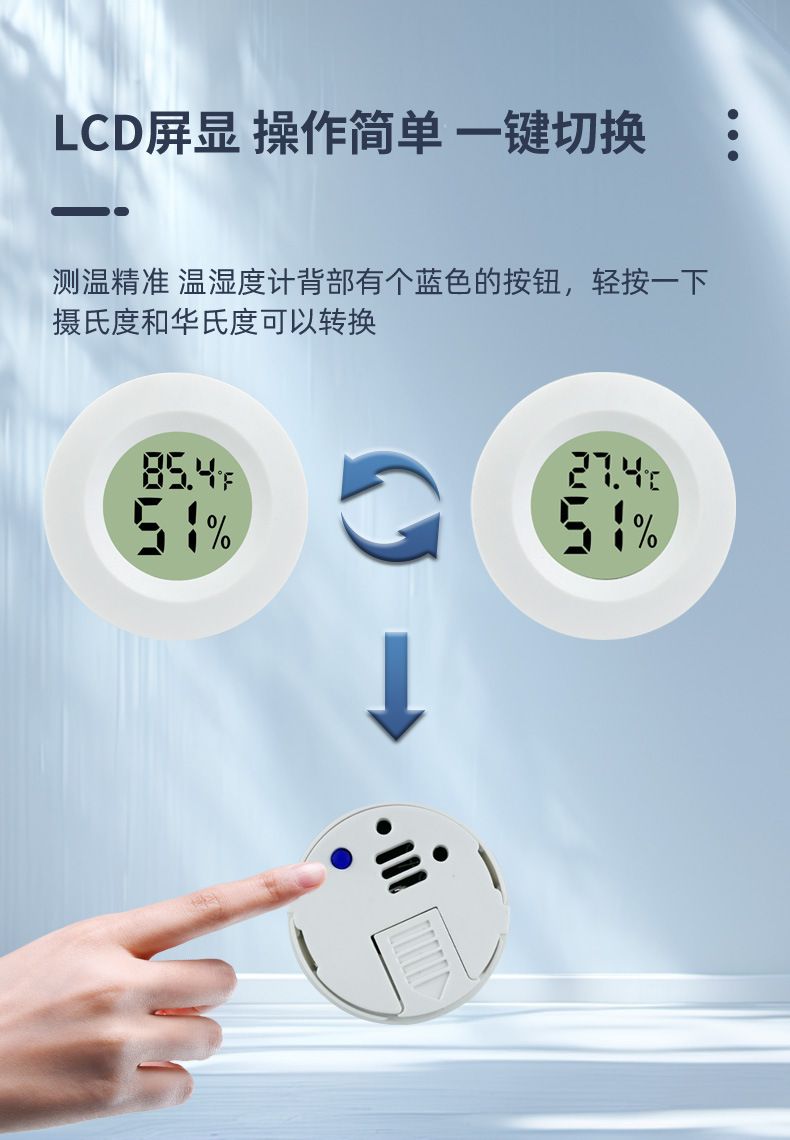 內地直送| 圆形爬宠温湿度计嵌入式带探头温湿度计| 商品分類(1) : HT-3B白色探头款摄氏度| 商品分類(2) : 均码| HKTVmall  香港最大网购平台