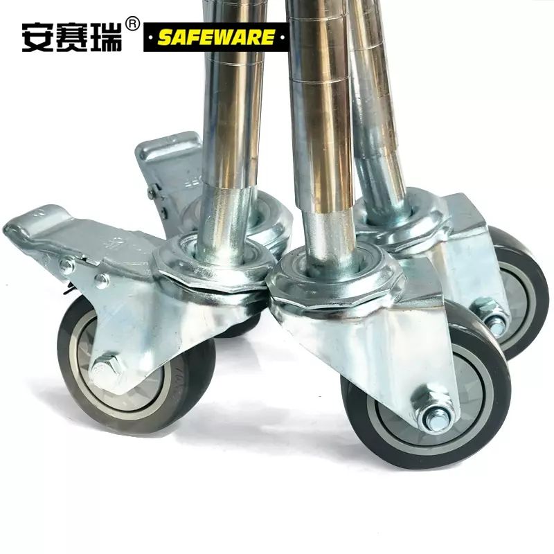 安賽瑞 線網貨架 倉儲庫房不鏽鋼貨架腳輪 灰色3寸pvc輪子 26248