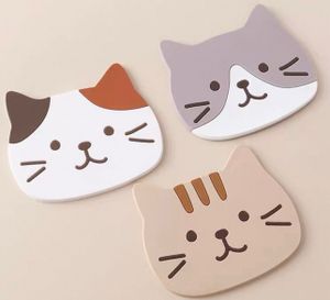 卡通貓頭公仔 膠杯碗墊 [GIFT-COASTER] - 非賣品/贈品 