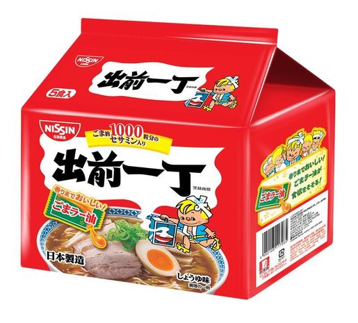 日清食品| 日版出前一丁(附麻油)(新舊包裝隨機派送) 93克X5包