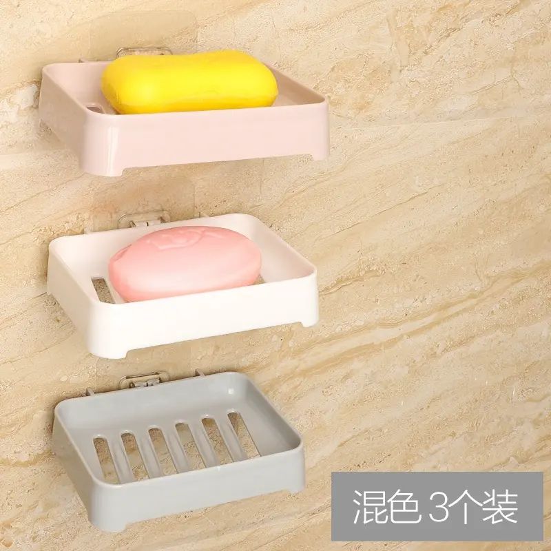 免打孔肥皂盒架沥水卫生间创意浴室皂托皂盒架子吸盘壁挂式香皂盒