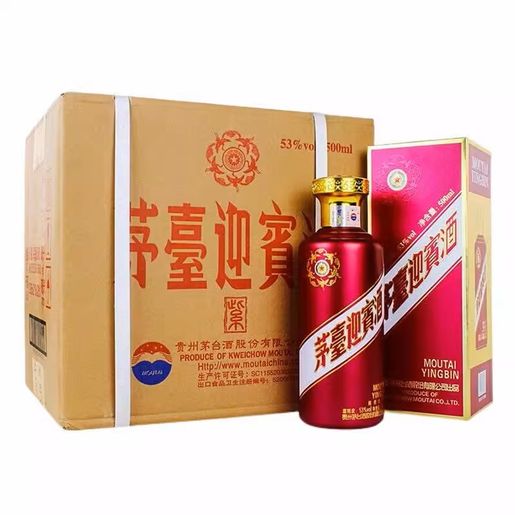 貴州迎賓酒 ギフトセット 500ml 53% <No.286> 貴州茅台| [原箱6支] 貴州茅台迎賓酒53度盒裝附原袋酒袋3個500ml