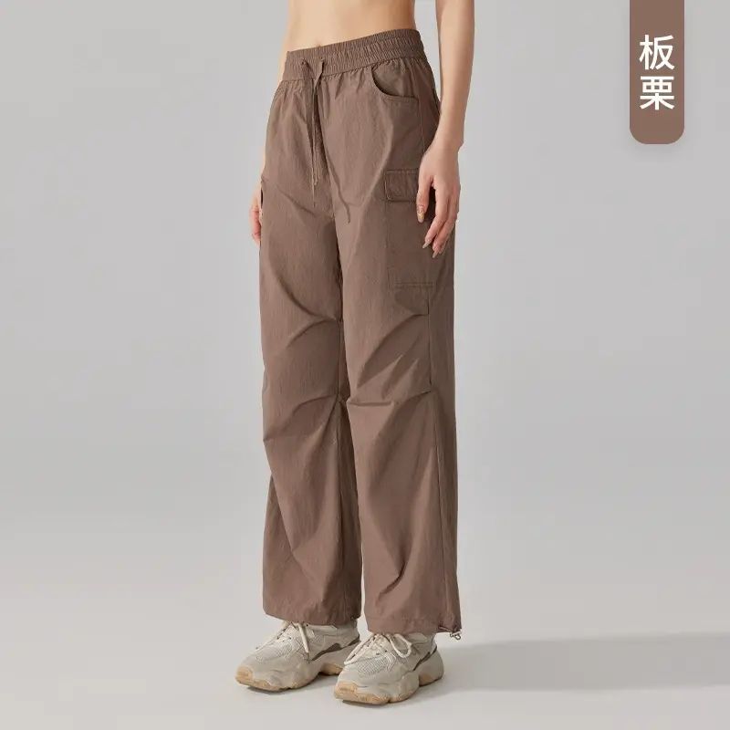 新款防水工装裤|女春夏款户外登山运动冲锋裤|美式阔腿防风裤（平行进口）