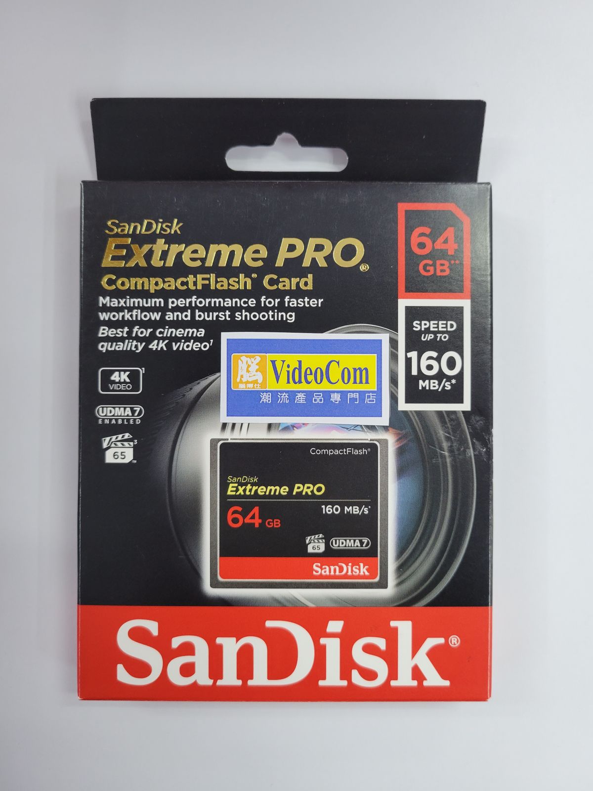 64GB Extreme PRO Compact Flash 4K CF 記憶卡 (160MB/s) (SDCFXPS-064G-X46) 619659102463
