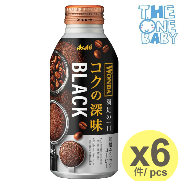 Asahi WONDA black coffee 400g x 6bottles 4514603377910 expiry 2026/03