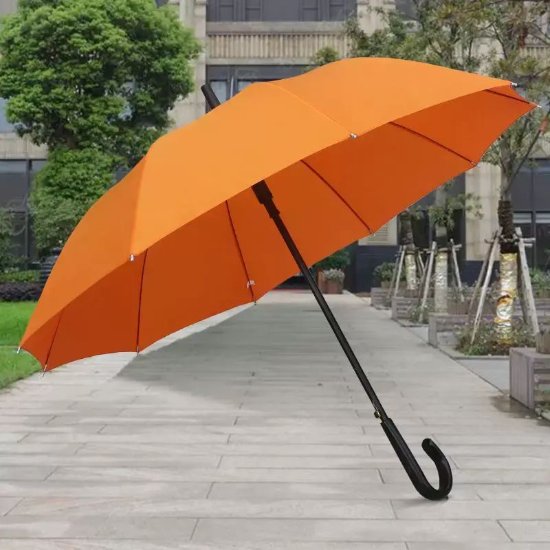 Extra large reinforced 16-bone long handle thickened sunny umbrella business large umbrella custom-