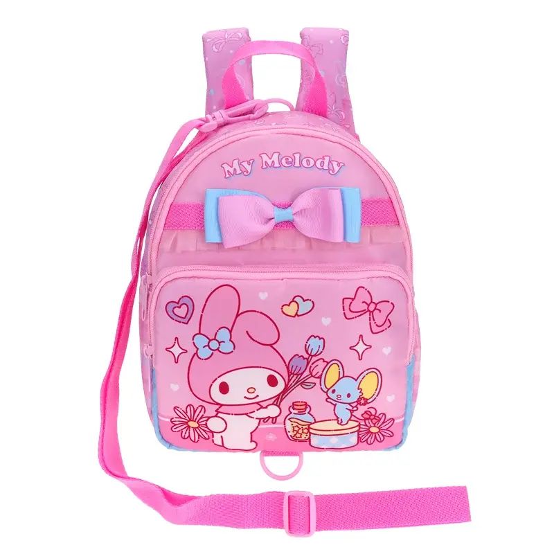 My Melody Kids Backpack w/ Removable Safety Strap