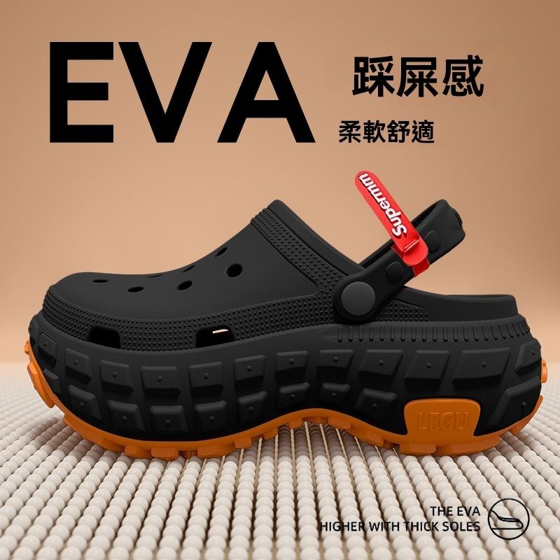 登山級防滑洞洞鞋男士夏季外穿2025新款厚底防滑防臭耐磨透氣涼拖