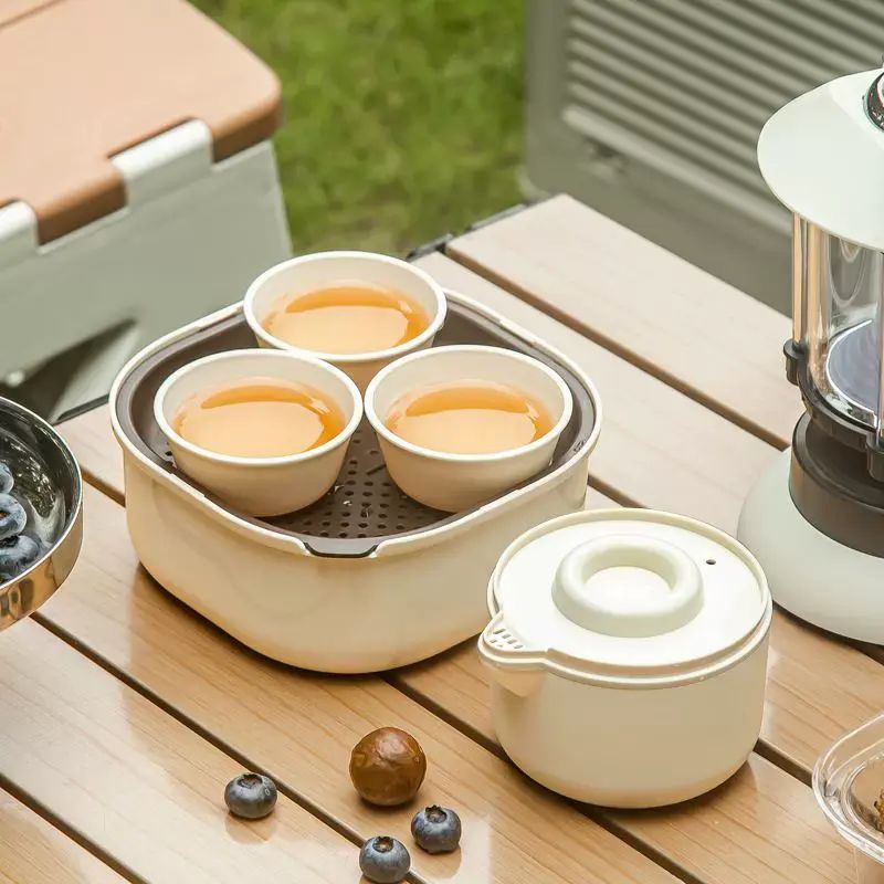 Travel Portable Tea Set Outdoor Camping Mini Quicker Cup Tea Set Tea Talk Tea Cup