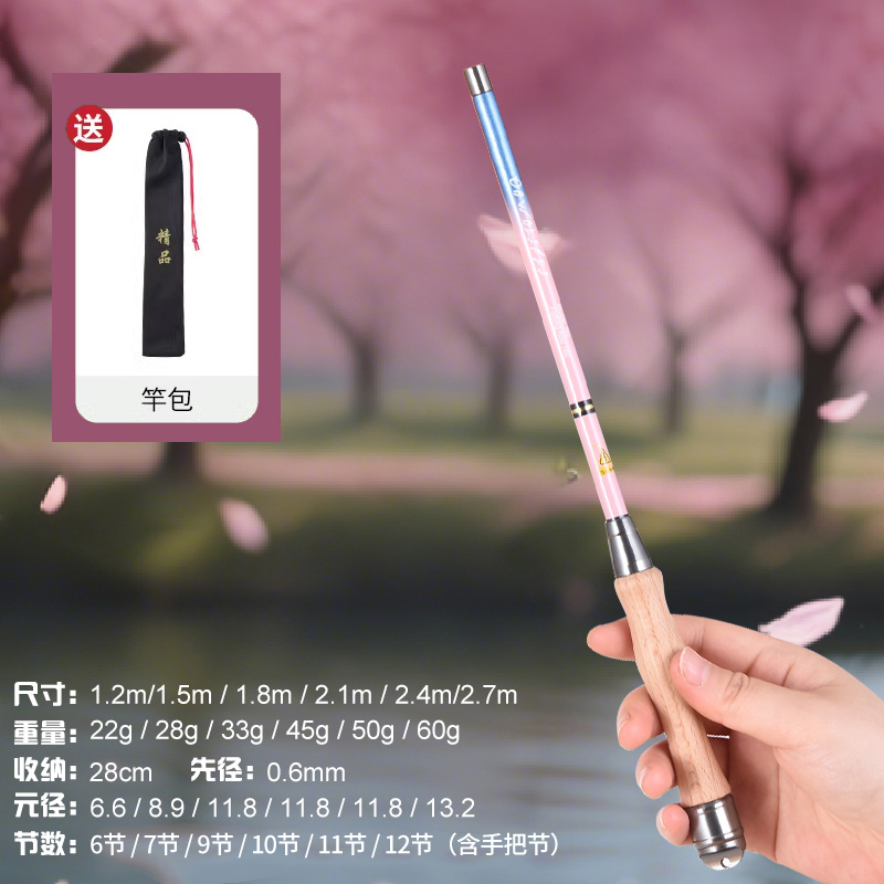 小物钓鱼竿溪流竿短节钓虾竿迷你微物鲫鱼小手竿便携钢笔短杆套装