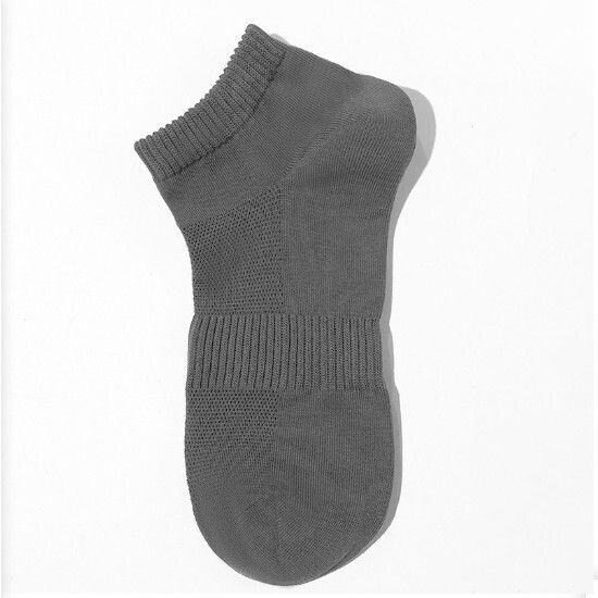 薄款網眼透氣棉男士襪子（深灰色）#12 #N55_003_311(D1-3)