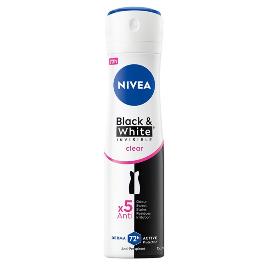 NIVEA Antiperspirant Body Spray No Printing Dry 150ML（4005900034724）(Random Delivery)