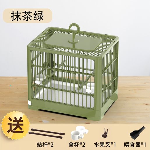 鸚鵡鳥籠丨可折疊家用鳥籠丨小型便攜外帶鳥籠丨透氣觀賞籠【平行進口