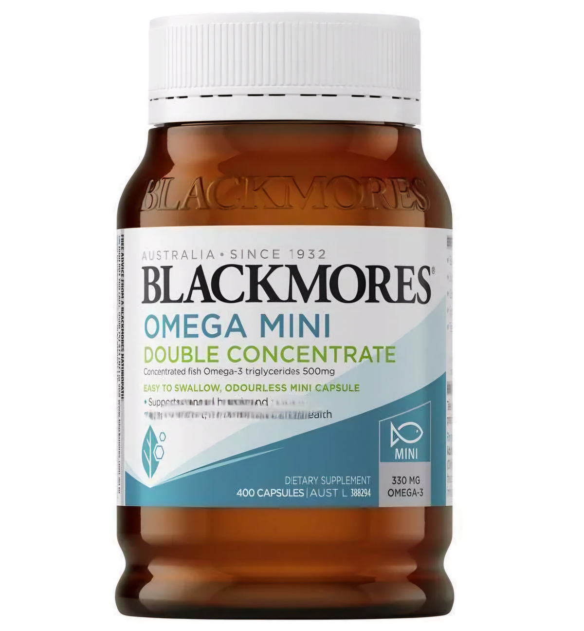 高濃度無腥味魚油迷你膠囊 400粒 [平行進口]