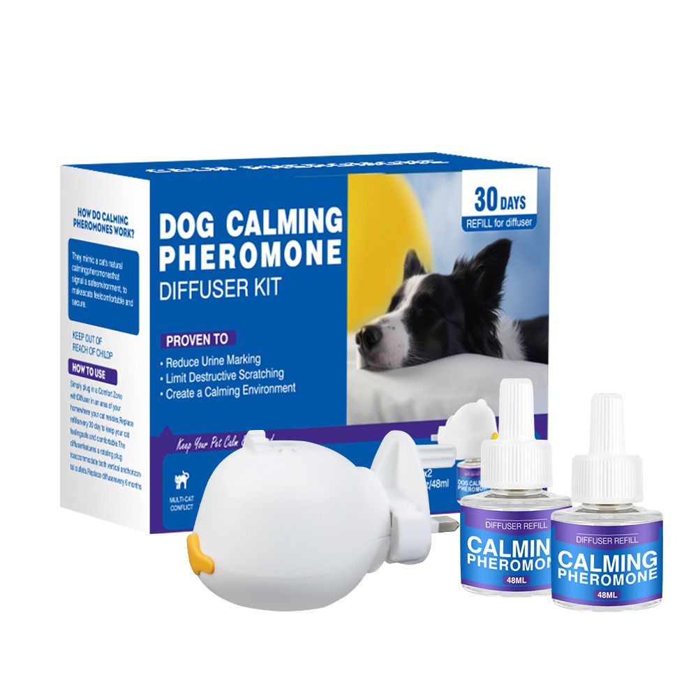 狗狗專屬寧神擴散香薰(2瓶裝)費洛蒙配方無味舒緩劑 助力犬隻平復焦躁 緩和分離時的焦灼、過激行為與緊張情緒 避免抓損、亂吠、驚惶