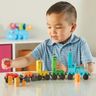 hand2mind Numberblocks 特快列車 MathLink 立方體活動套裝 學齡前學習活動 火車玩具 計數積木 數字玩具 兒童益智玩具 學齡前兒童數學教具 平行進口