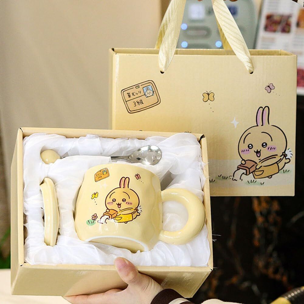 Chiikawa 吉伊卡哇 馬克杯杯子乌萨奇，烏薩奇，兔兔 うさぎ 咖啡杯耐熱杯餐具杯早餐杯450ml禮品