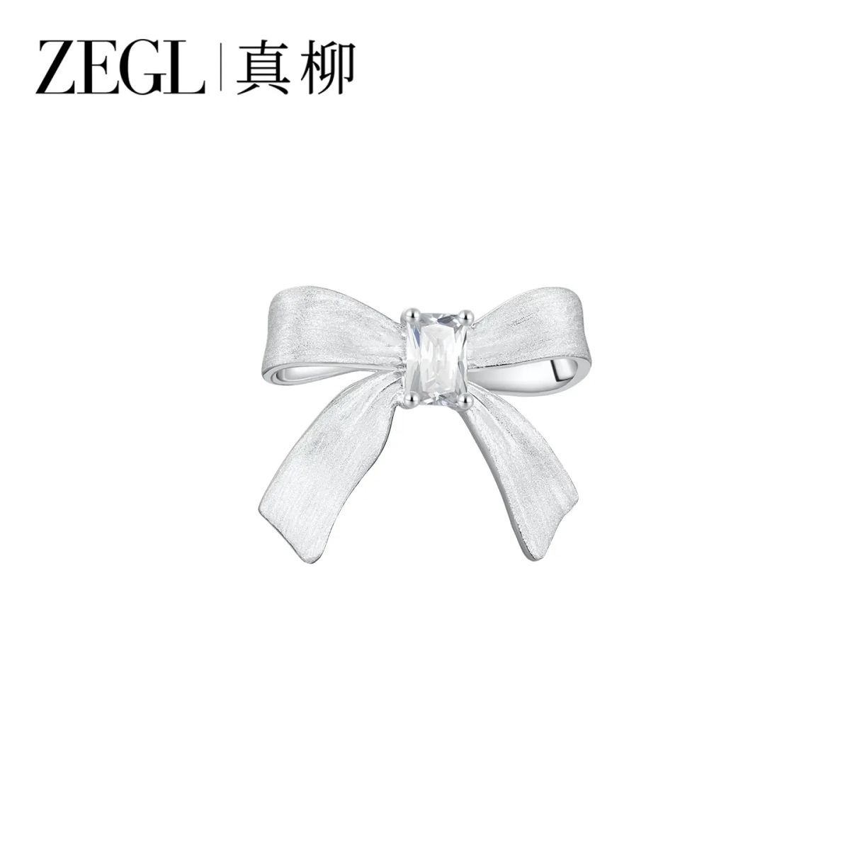 ZEGL真柳设计师Ribbon丝带系列蝴蝶耳夹女个性独特耳环无耳洞耳饰