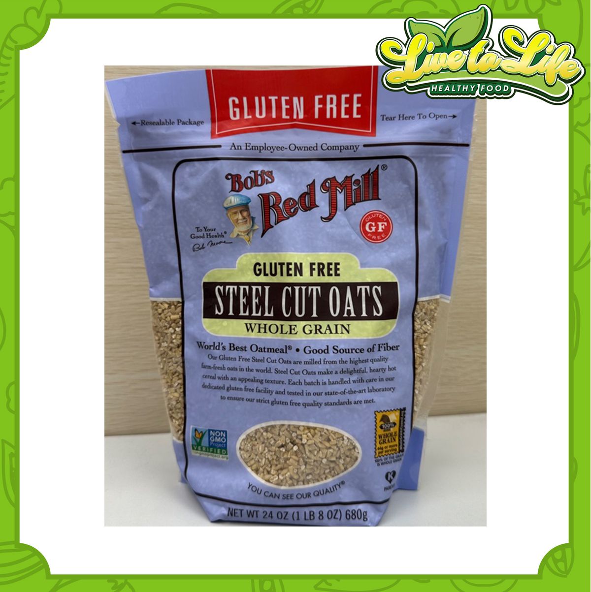 無麩質全穀物鋼切燕麥 (24oz / 680g) (平行進口)