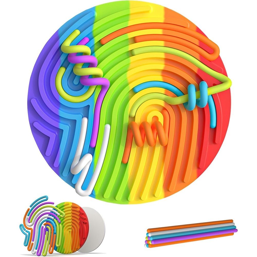 Rainbow: Sensory Activity Busy Board Round