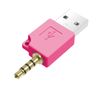 For iPod shuffle 3rd / 2nd USB Data Dock Charger Adapter, Length: 4.6cm (Magenta)