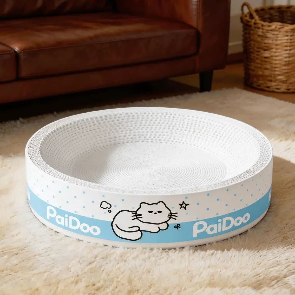 Cat Rug Bed Car Pad Card Wood White Cardboard Scratcher Scratch-resistant Non-shedding Pulp