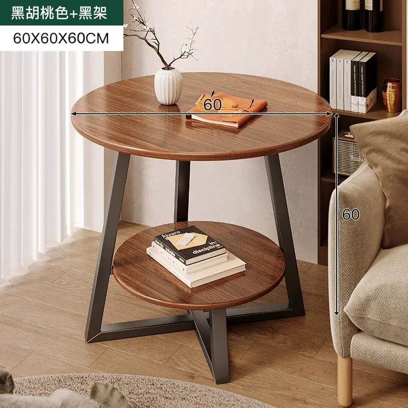 小圆桌沙发边几轻奢茶几迷你小茶桌客厅家用角几简易出租屋小桌子