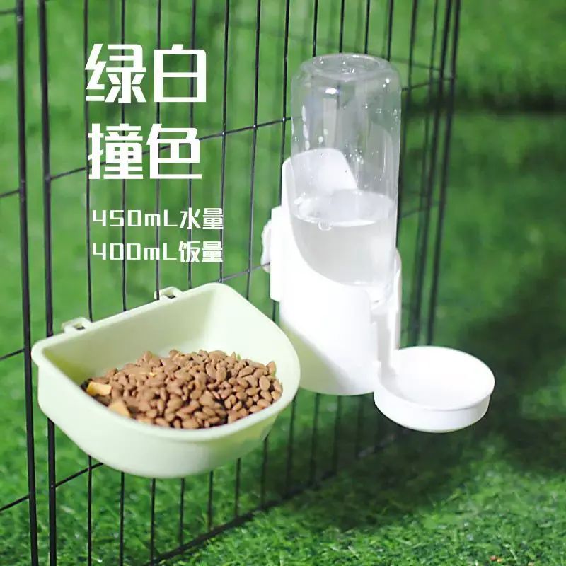 貓咪掛式飲水機貓碗貓盆自動餵食喂水器兔子懸掛籠子水壺寵物用品