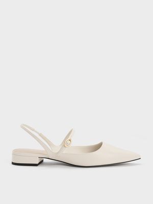 Charles & Keith - Roxane 繞踝尖頭低跟鞋