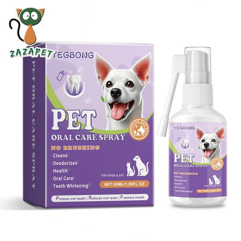 【雙效功能】寵物口腔清潔噴霧 去除異味 貓狗口腔噴霧 口腔護理 口腔清潔 潔牙護齒 口氣清新 潔齒噴霧  刷牙 去除口臭 牙齒噴霧(除牙垢+除口氣)50ml