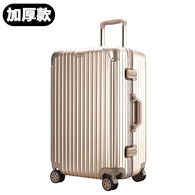 加厚行李箱 万向轮行李箱 拉杆箱 铝框行李箱 超大容量行李箱 旅行箱 工具箱 皮箱 32寸行李箱平行进口