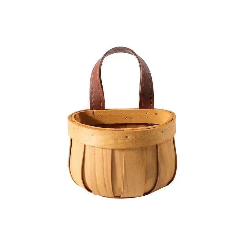 廚房收納薑蒜掛籃牆上收納筐壁掛式置物家用掛鉤兔子編織收納筐