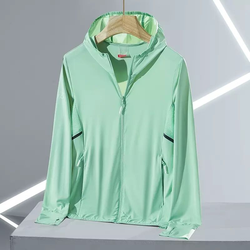 情侣款夏季锦纶冰丝防晒衣服男女款户外运动休闲旅行速干防晒外套