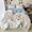 Small Monster Towel Embroidered Four Piece Set | Washed Cloud Cotton Bed Sheet And Quilt Set（LCA486）