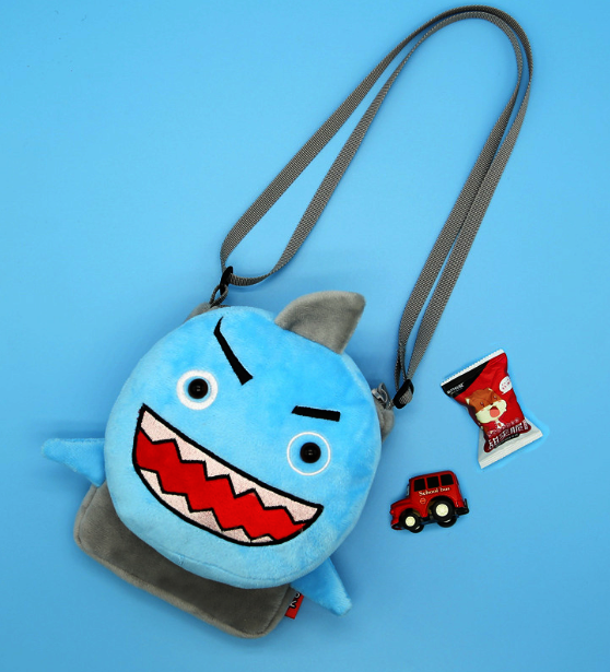 兒童斜挎包【斜挎鯊魚】