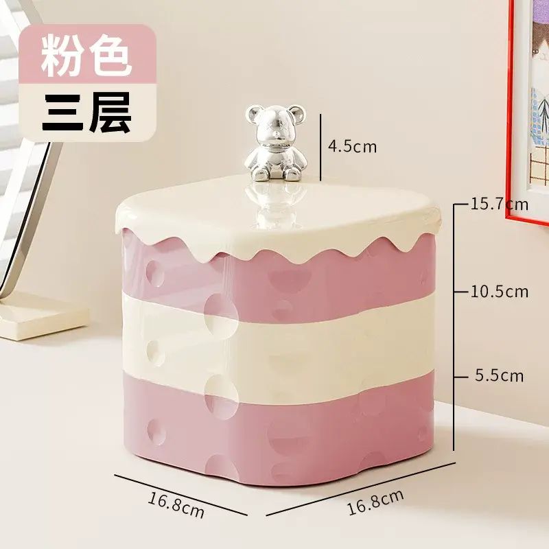 2025款 首饰盒化妆品收纳盒家用学生首饰整理架饰品盒果盘置物架