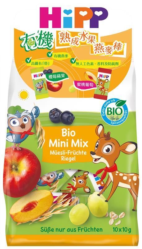 有機櫻莓蘋果及蜜桃葡萄燕麥棒_DA31358-03_FG 適用年齡：3歲或以上 (最佳食用日期: 2026年3月16日) [新舊包裝隨機發送]