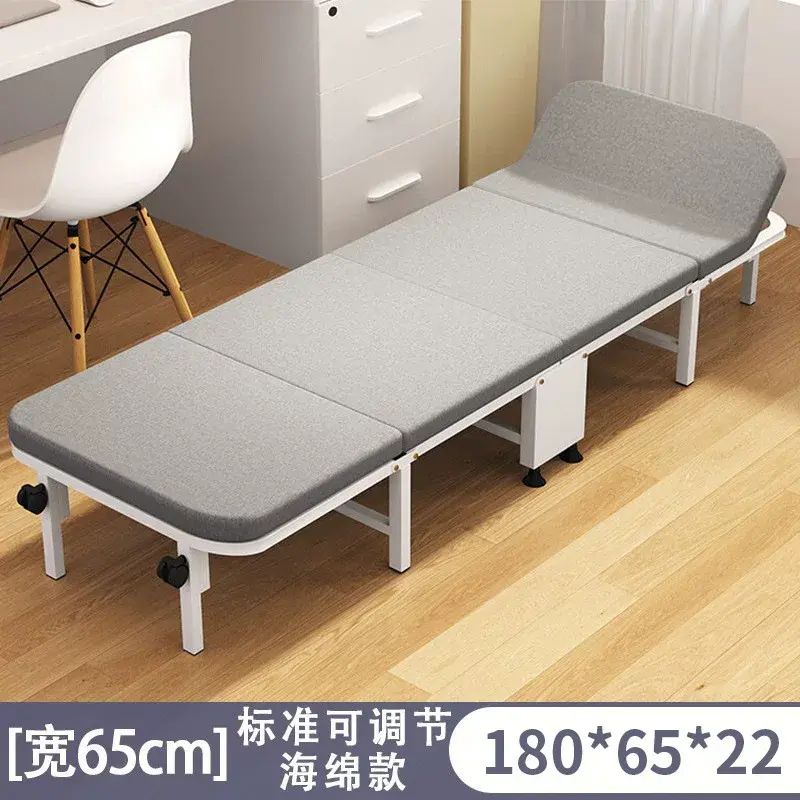 單人床午休折疊床家用午休辦公室午睡床簡易醫院陪護陪夜