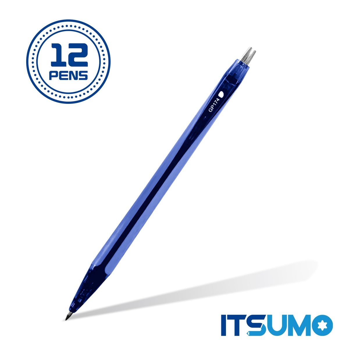0.5mm 啫喱原子筆 (12支)GP174