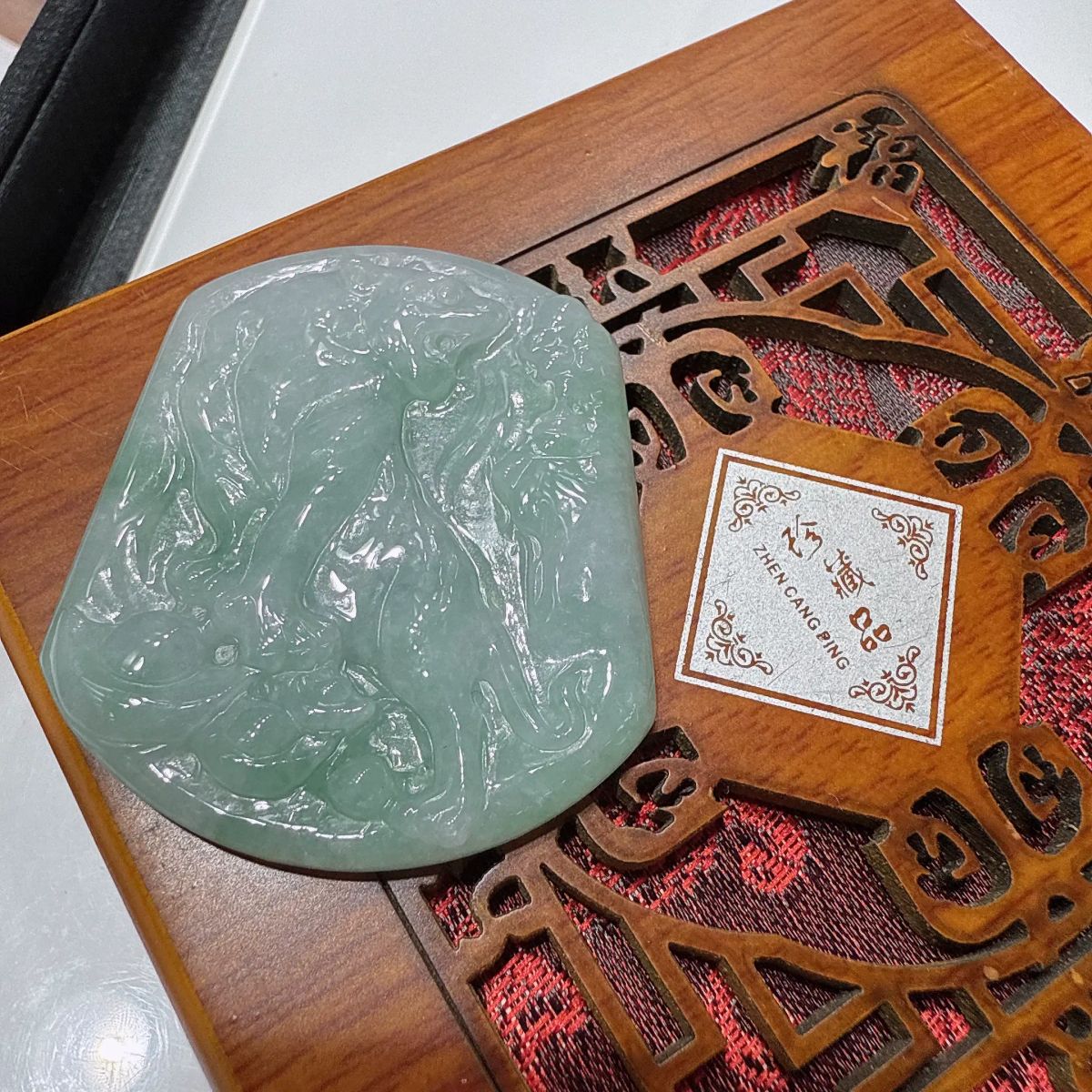 a49緬甸翡翠虎牌配繩隨機發貨