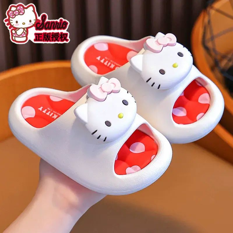 三丽鸥儿童凉拖鞋踩屎感女童夏卡通可爱防滑室内洗澡软底宝宝拖鞋